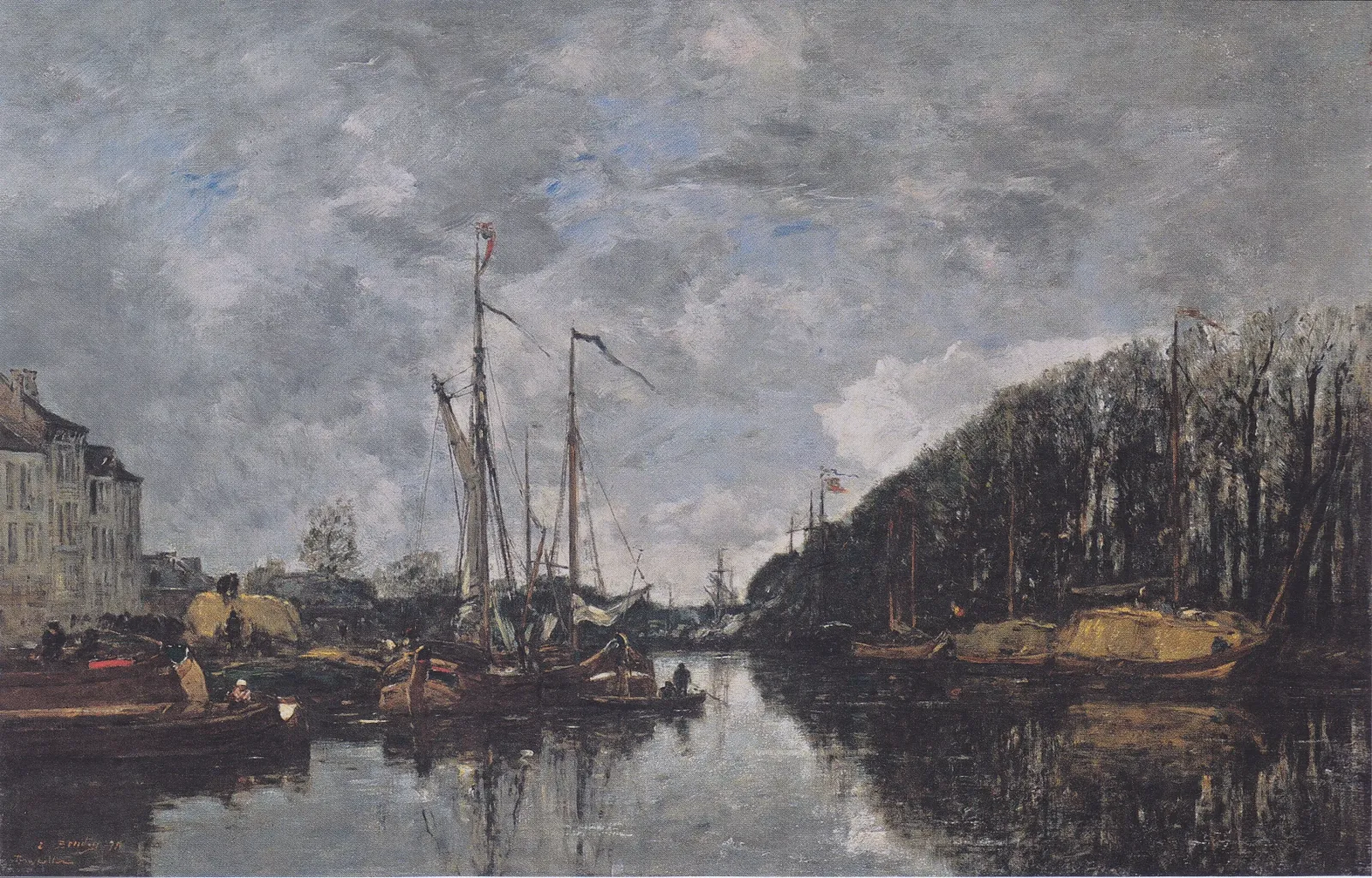 Canal de l’Allée-Verte, Bruxelles, Eugène Boudin