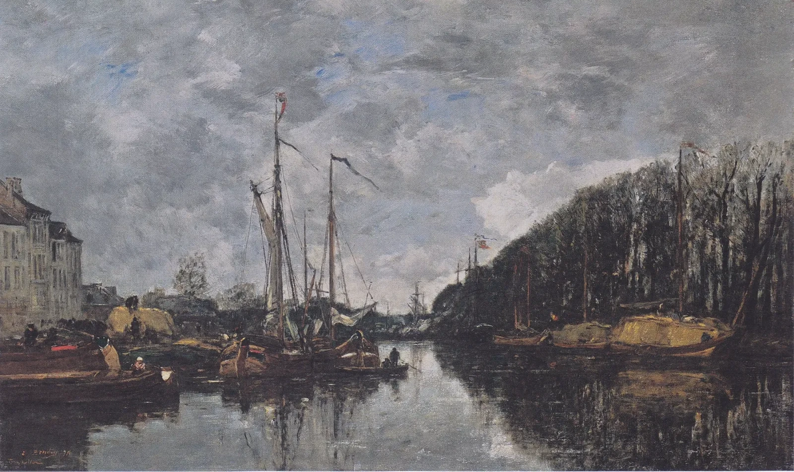 Canal de l’Allée-Verte, Bruxelles, Eugène Boudin