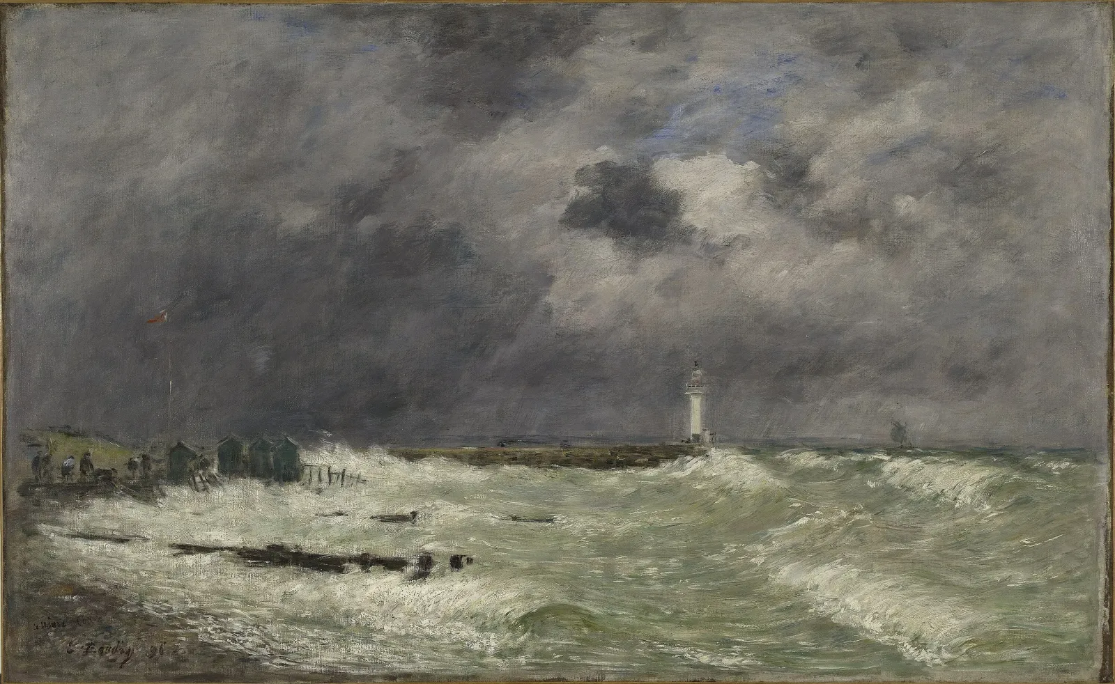 Coup de vent devant Frascati, Le Havre, Eugène Boudin