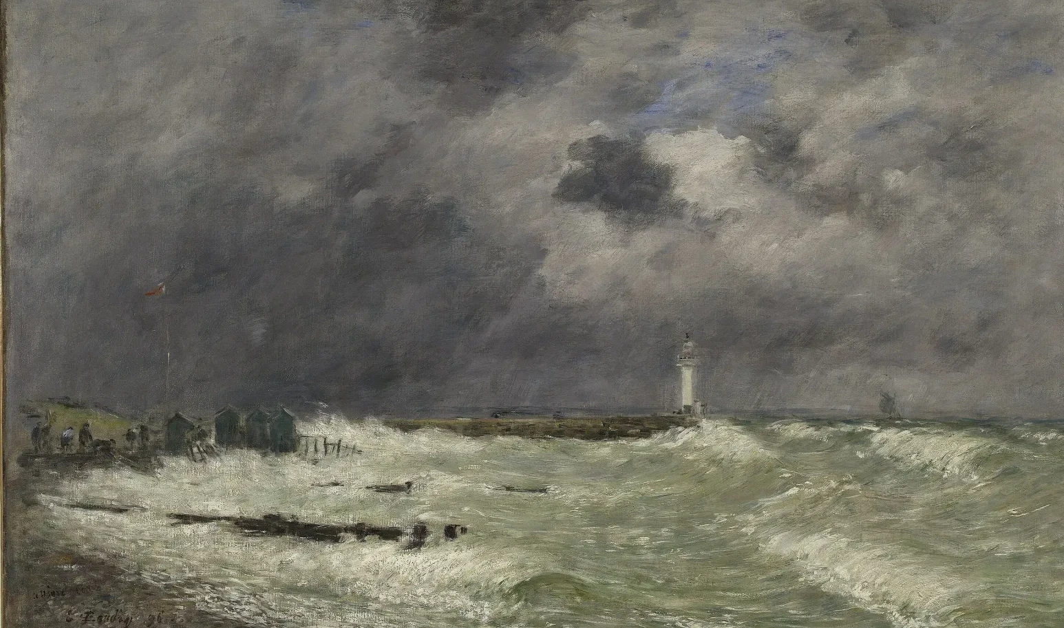 Coup de vent devant Frascati, Le Havre, Eugène Boudin
