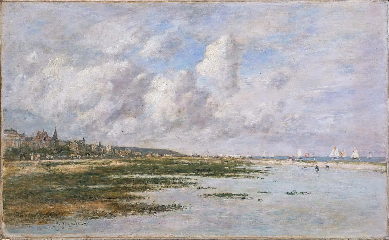Deauville at Low Tide, Eugène Boudin