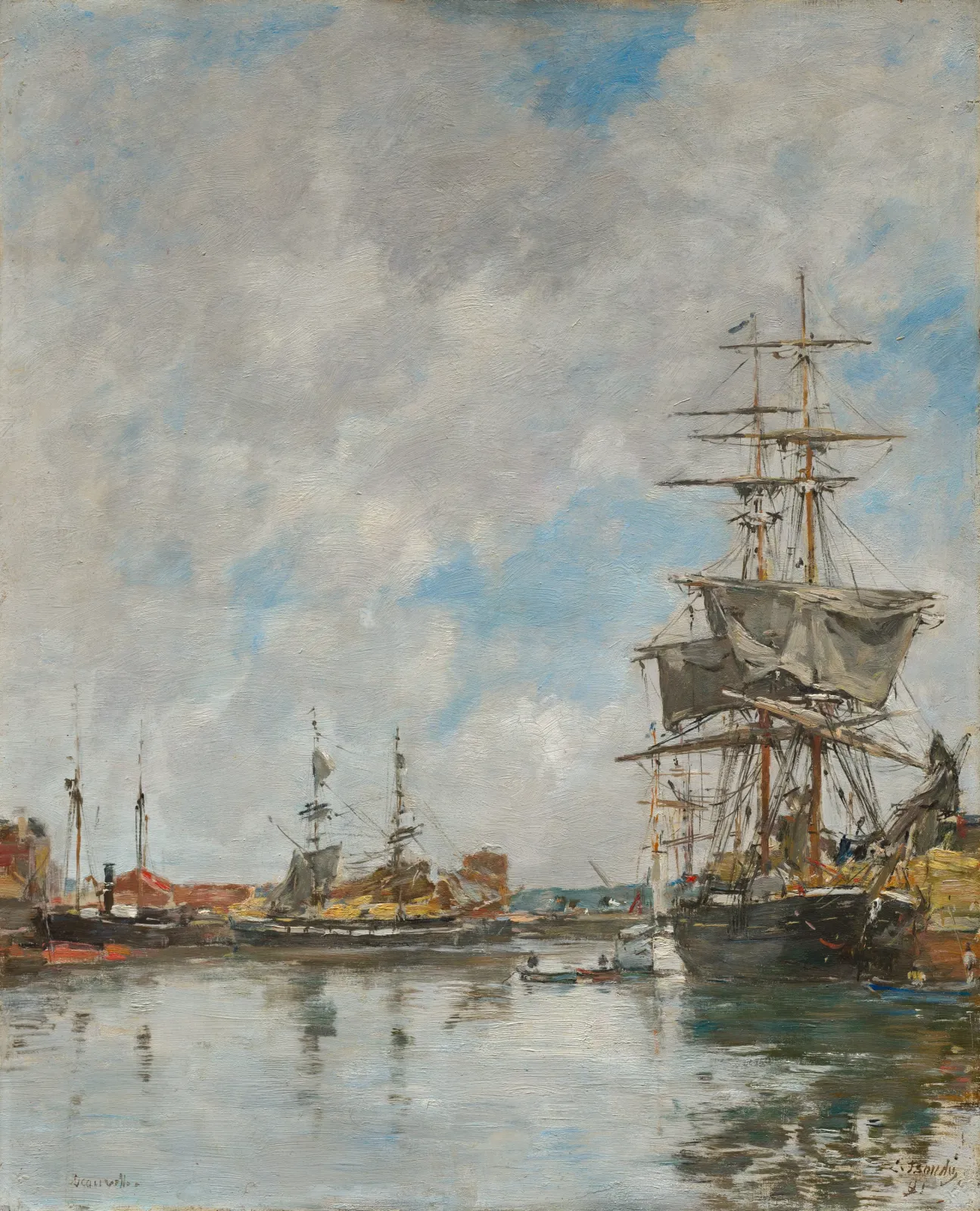 Deauville port, Eugène Boudin