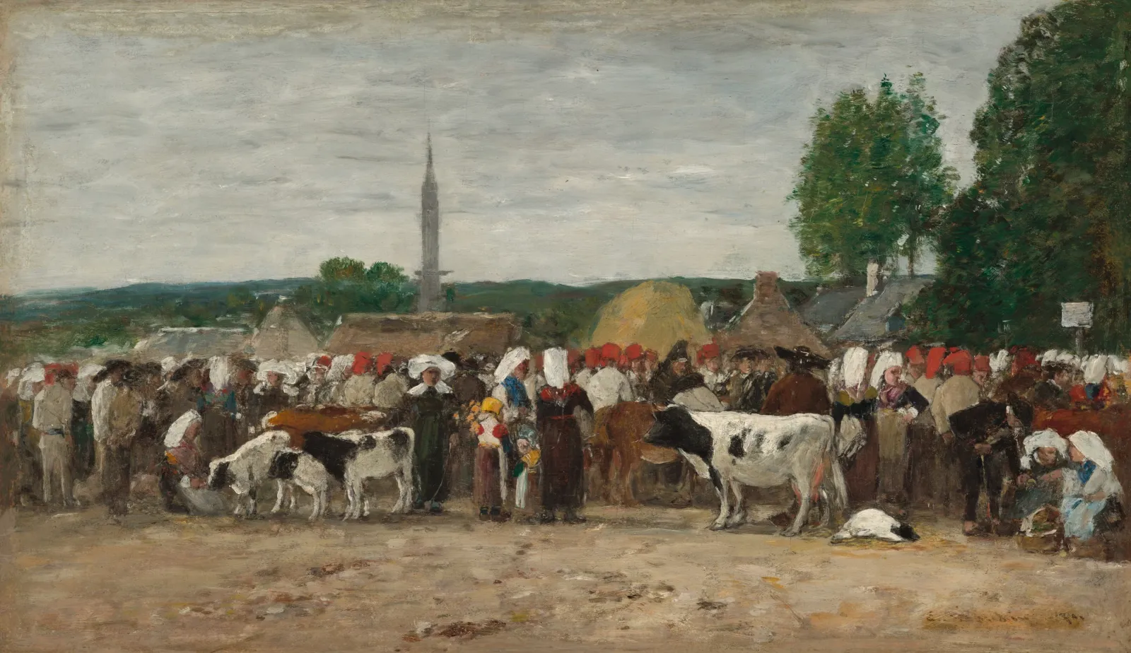 Fair in Brittany, Eugène Boudin