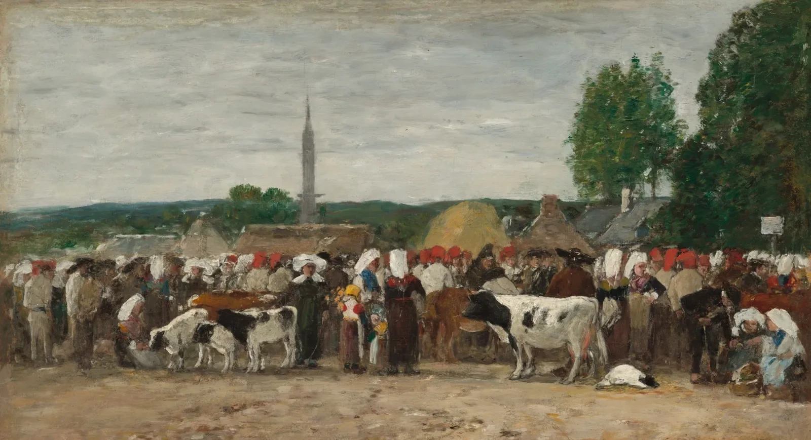 Fair in Brittany, Eugène Boudin