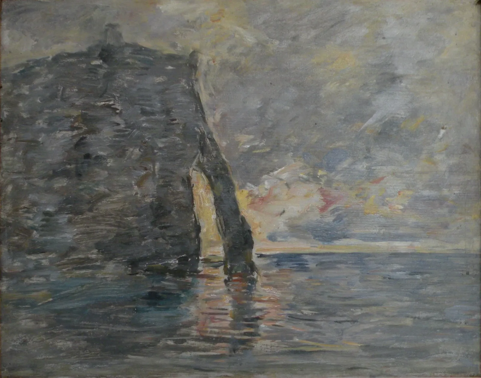 Falaises à Étretat, Eugène Boudin