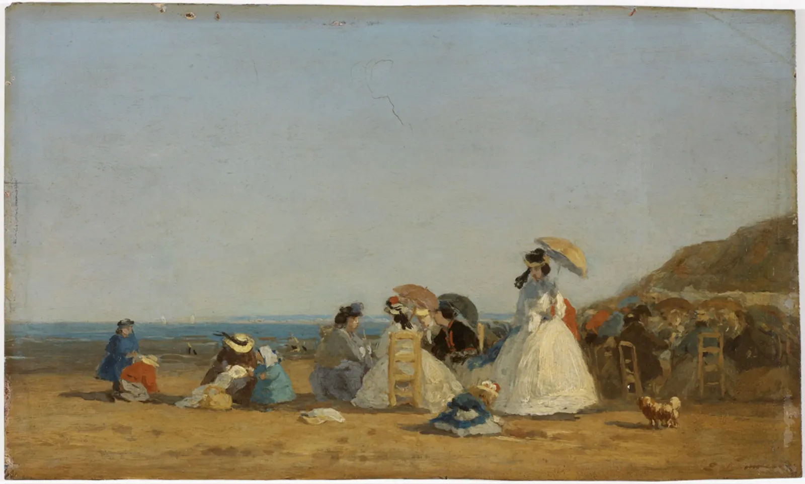 Figures on a Beach, Eugène Boudin