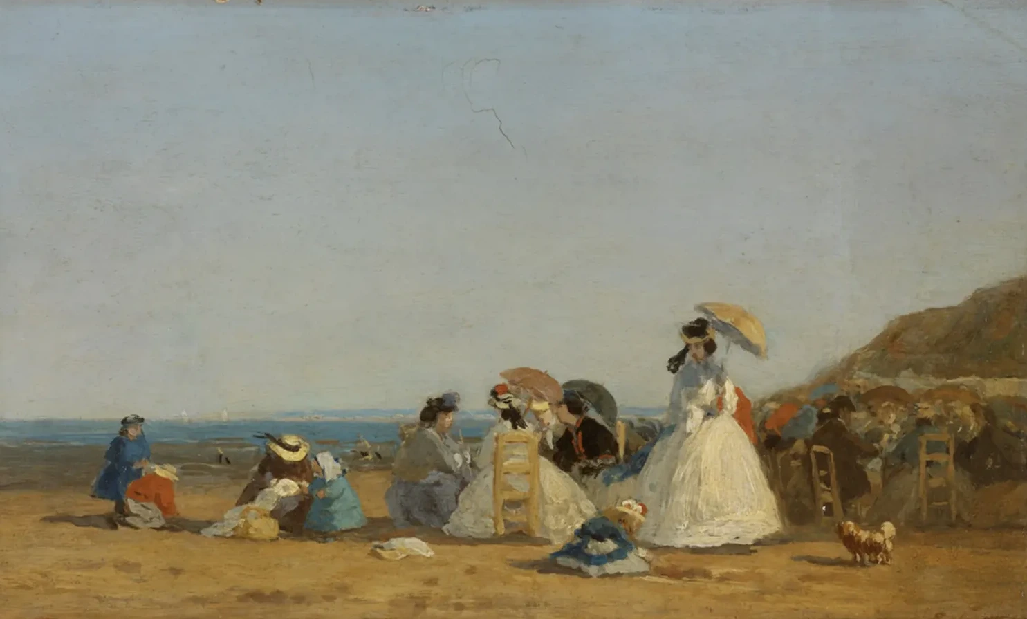 Figures on a Beach, Eugène Boudin