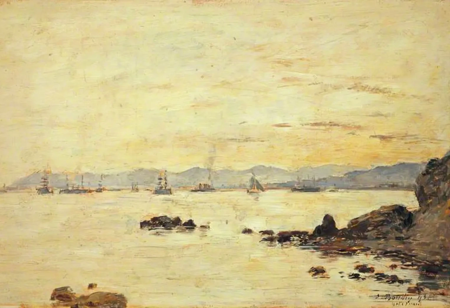 Golfe-Juan, Eugène Boudin