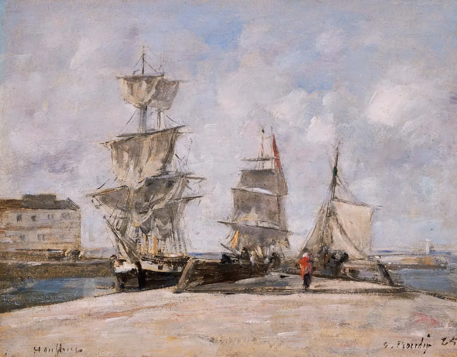 Port de Honfleur, Eugène Boudin