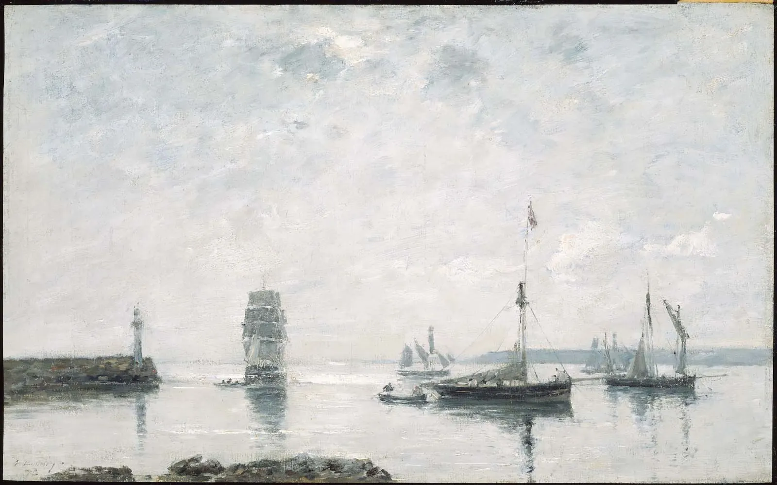 Harbor Entrance, Eugène Boudin
