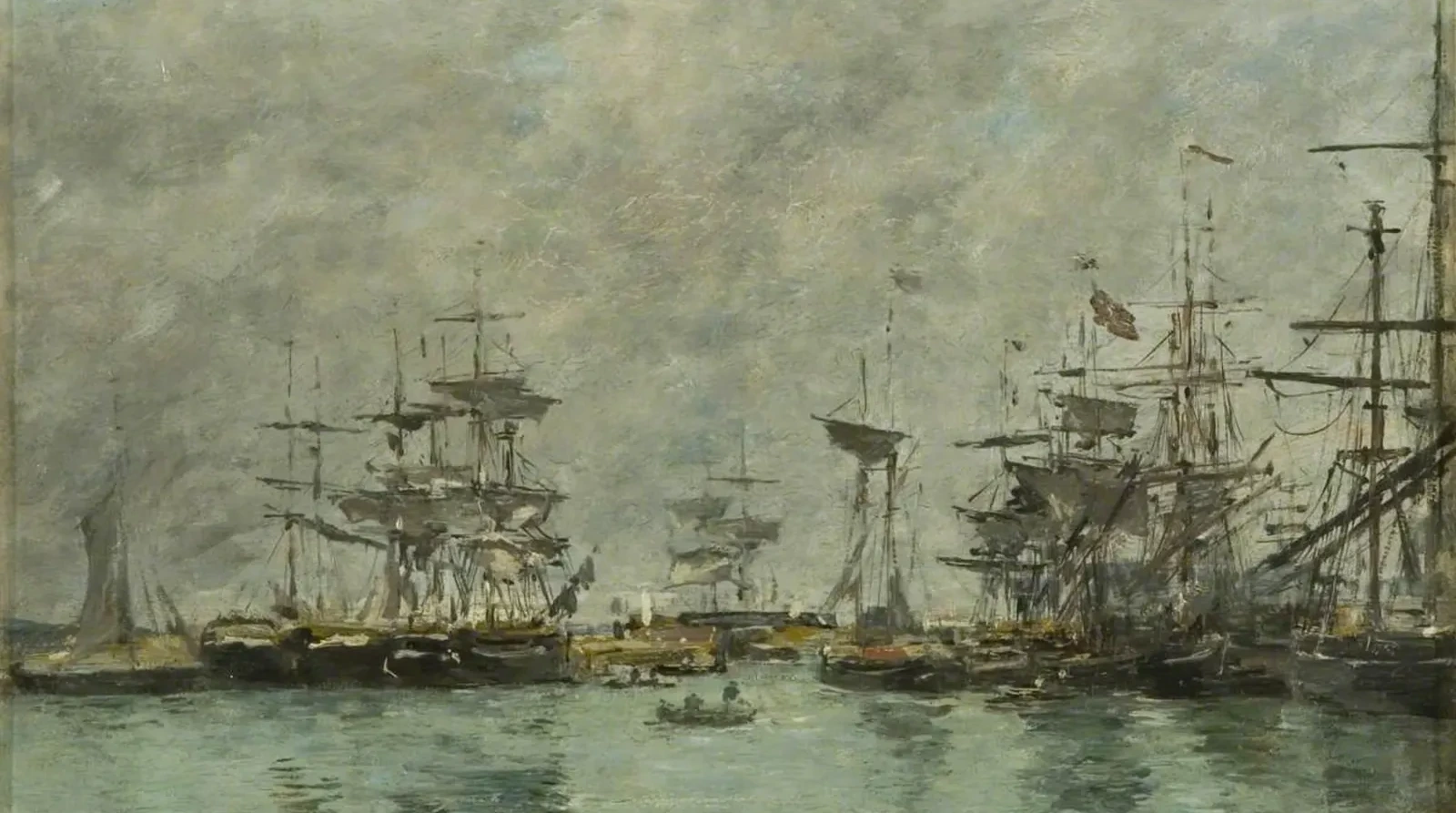 Harbour Scene, Eugène Boudin