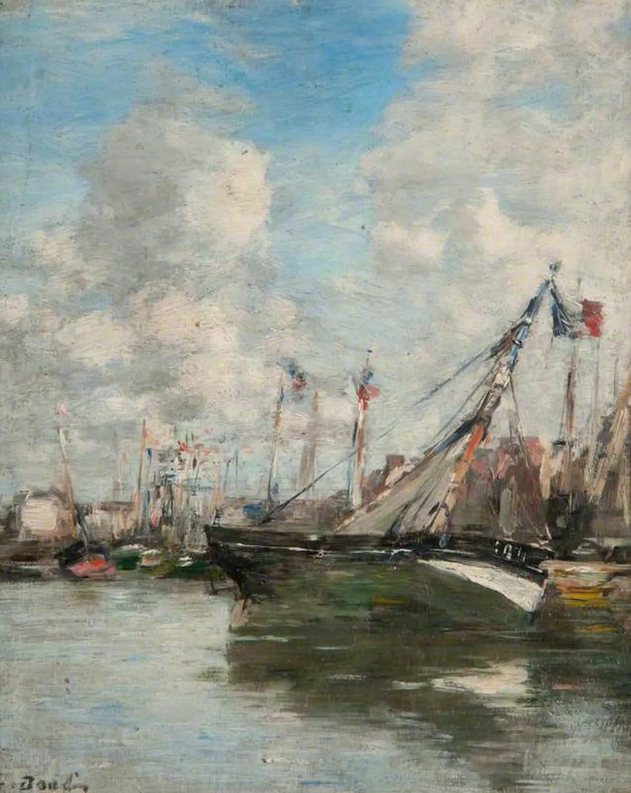 Harbour Scene, Trouville, Eugène Boudin