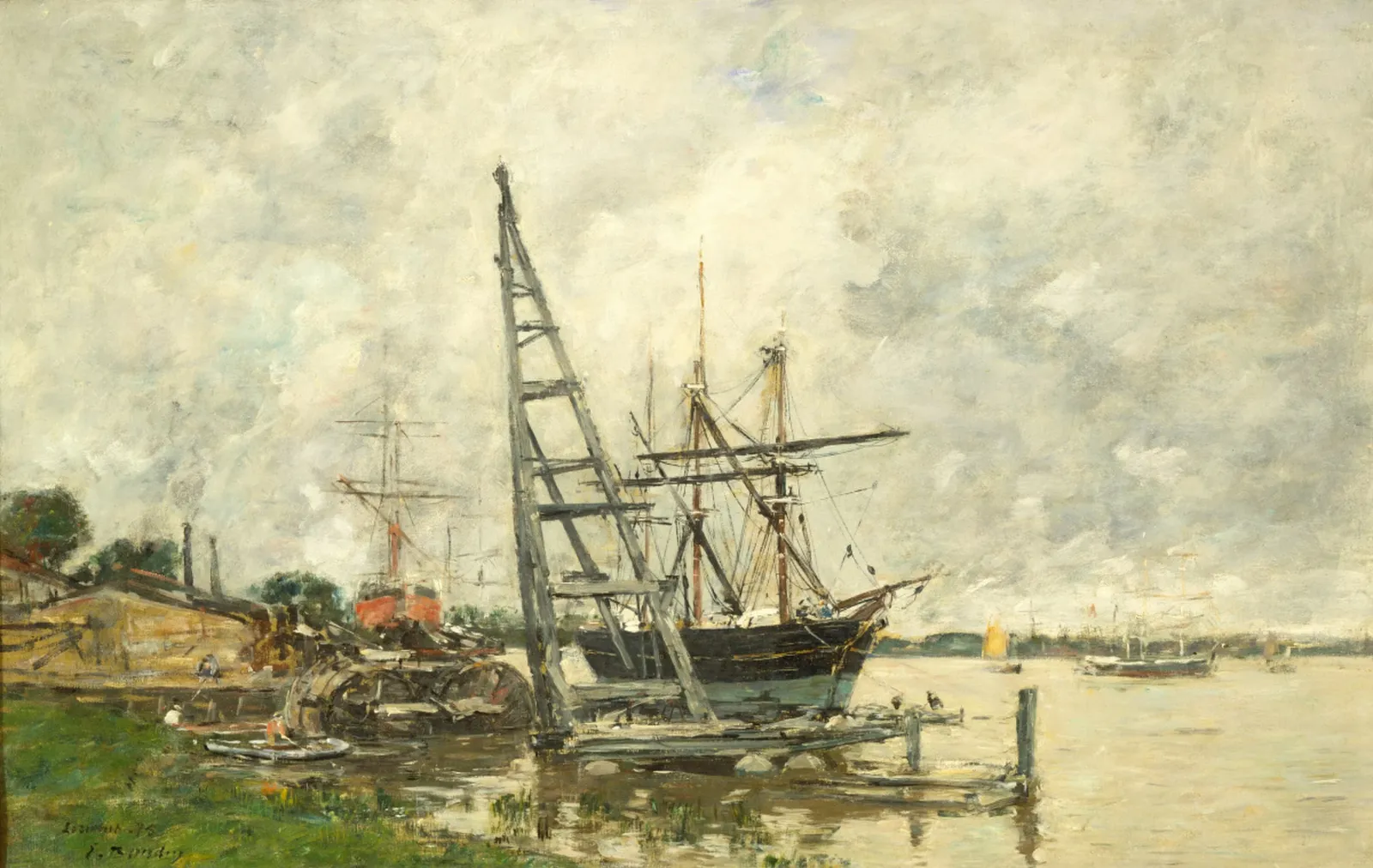 Havre de Lormont, Eugène Boudin