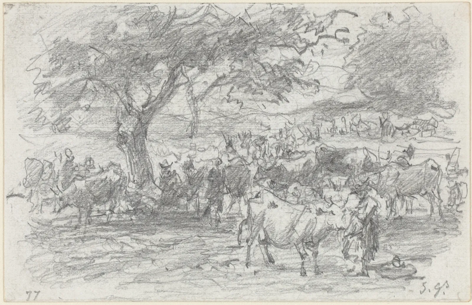 Herdsmen and Cattle, Eugène Boudin