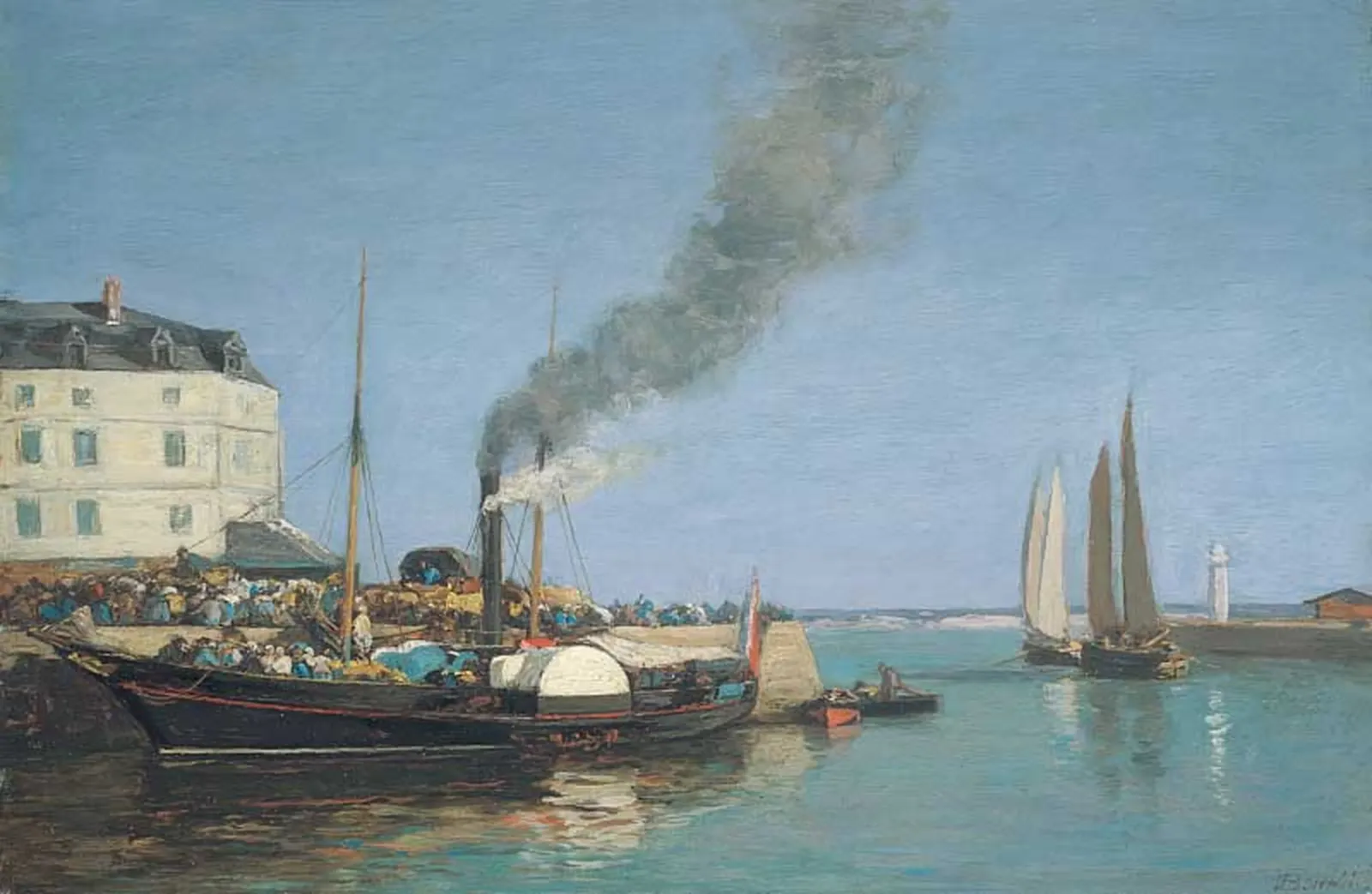 Honfleur, la jetée, Eugène Boudin