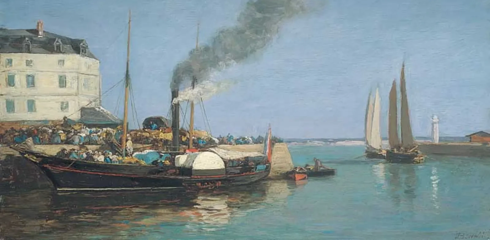 Honfleur, la jetée, Eugène Boudin