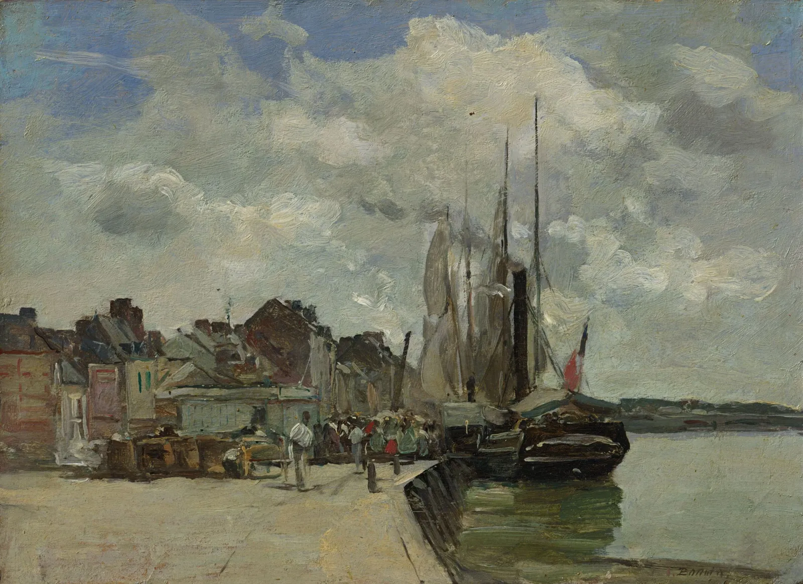 Honfleur: The Port, Eugène Boudin