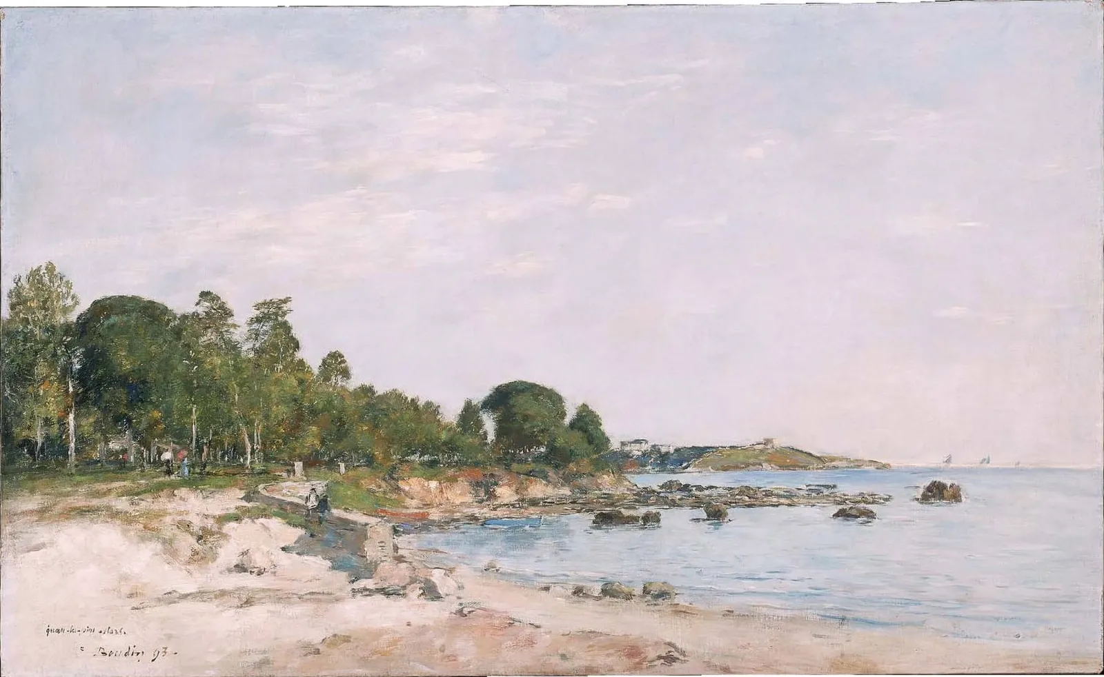 Juan-les-Pins, la baie et de la Rive, Eugène Boudin