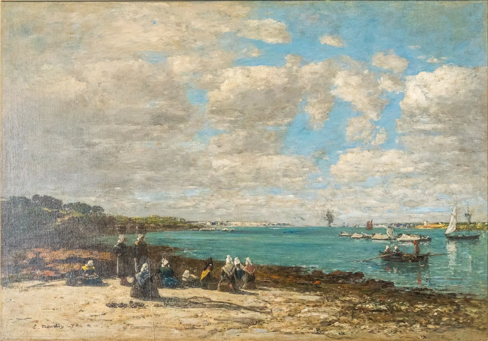 Kerhuon - les pêcheuses, Eugène Boudin