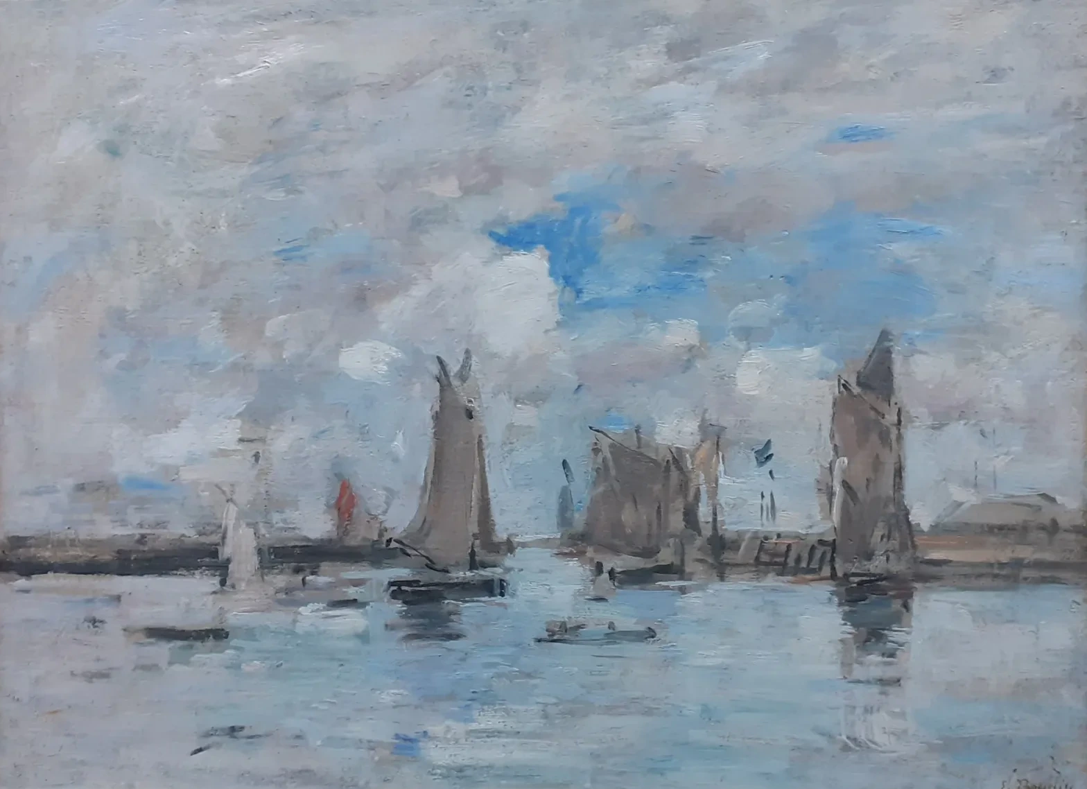 L'Entrée du port de Trouville, Eugène Boudin