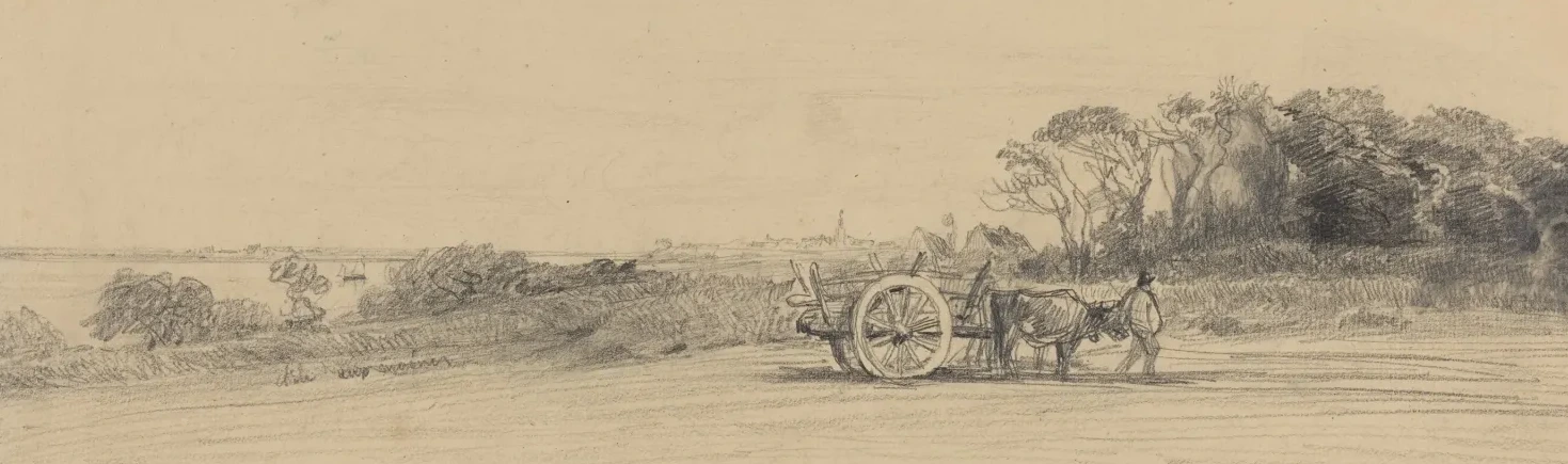 L'Ile aux Moines with Figure and Cart, Eugène Boudin