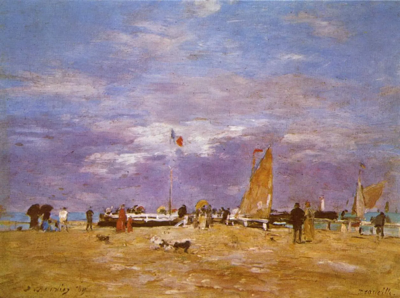 La Jetée de Deauville, Eugène Boudin