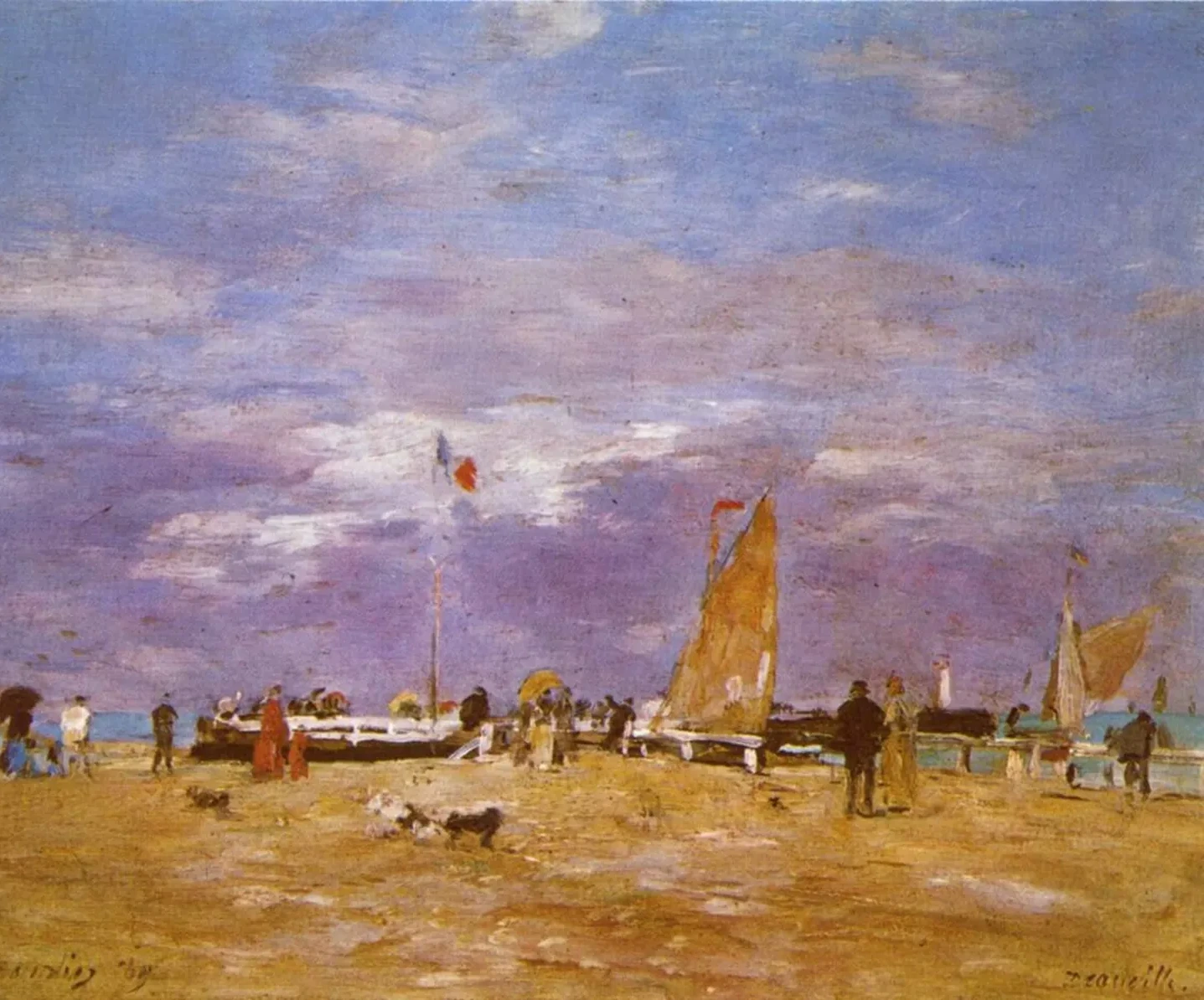 La Jetée de Deauville, Eugène Boudin