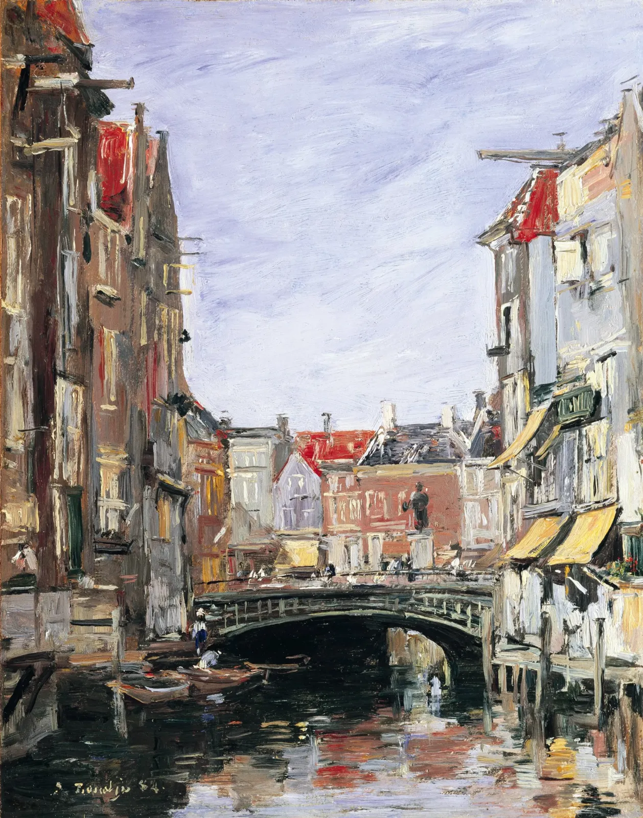 La place Ary Scheffer, Dordrecht, Eugène Boudin
