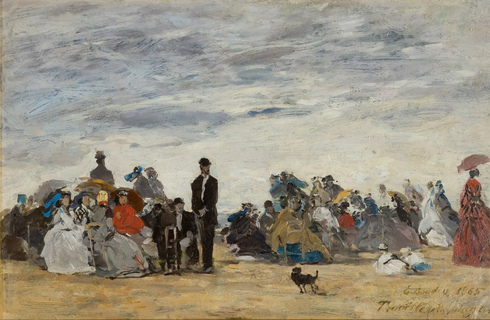 La Plage de Trouville, Eugène Boudin