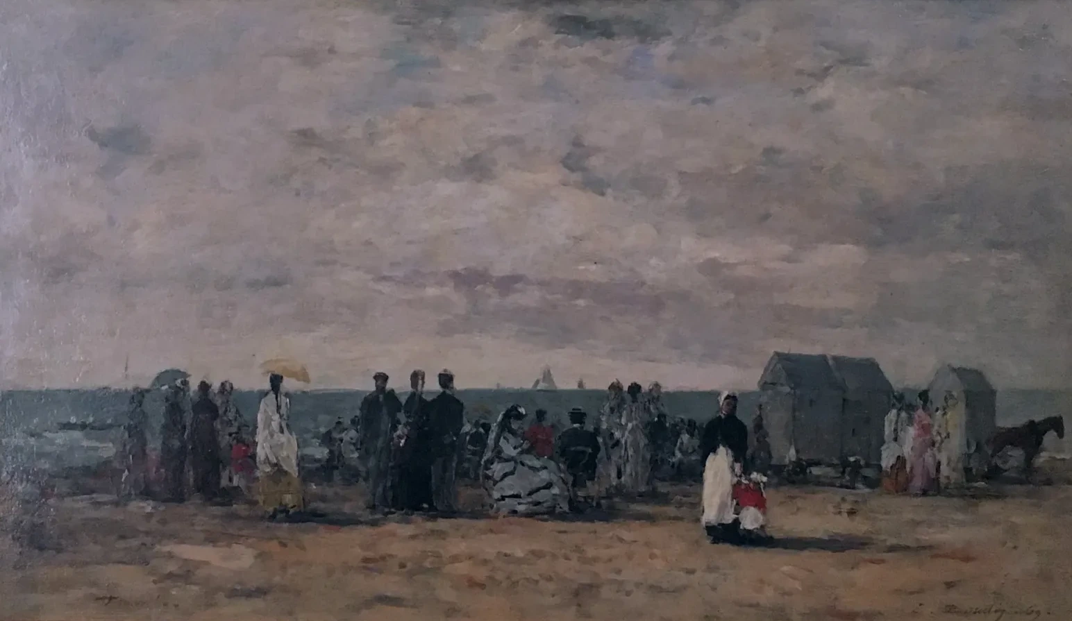 La Plage de Trouville, Eugène Boudin