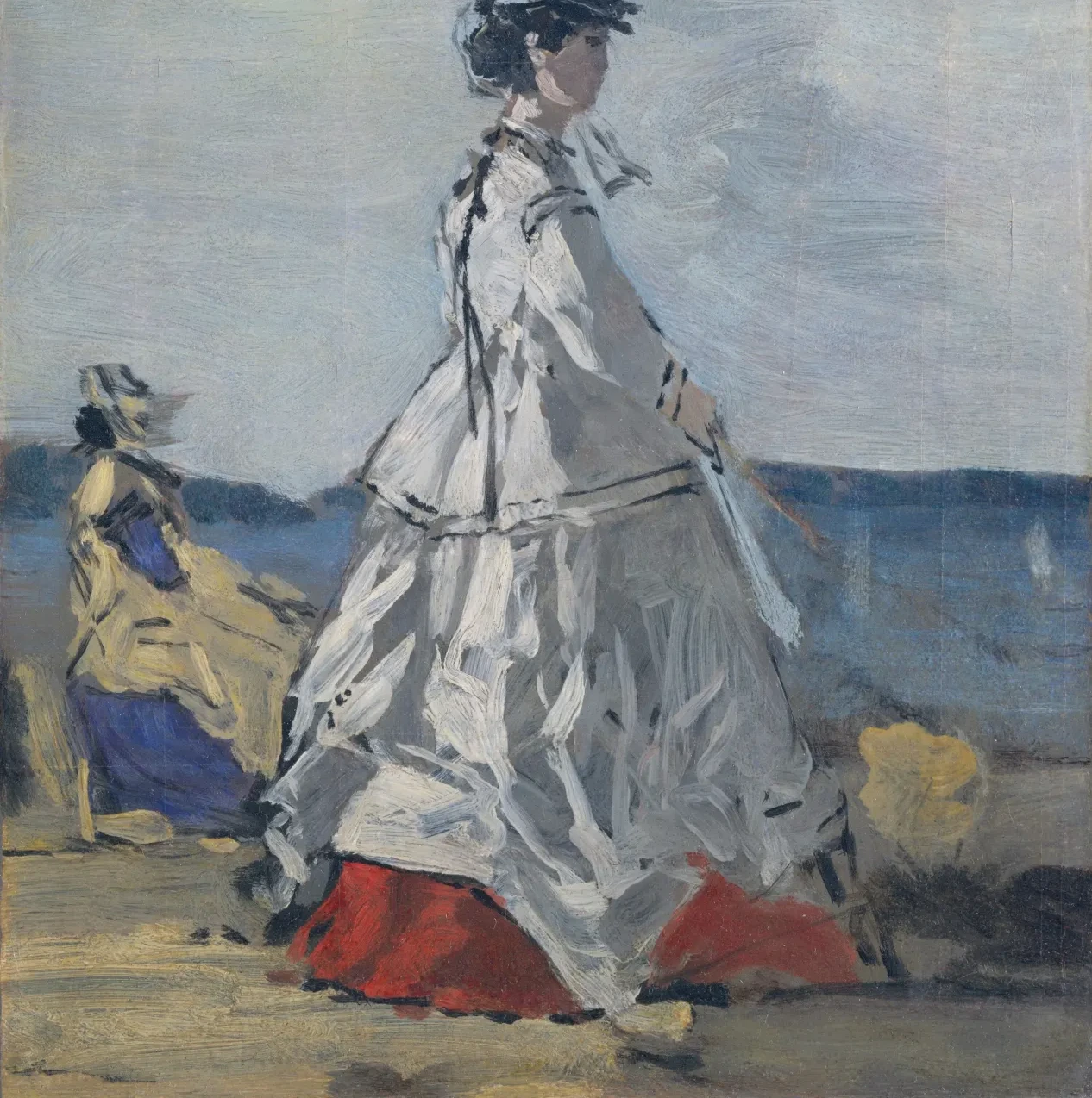 La princesse Pauline de Metternich sur la plage, Eugène Boudin