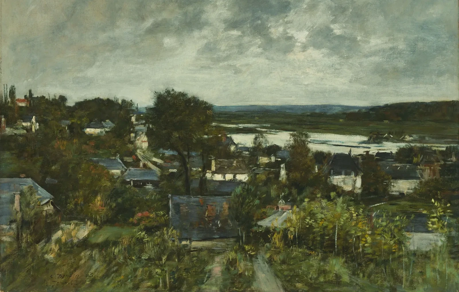 La Touques près de Deauville, Eugène Boudin