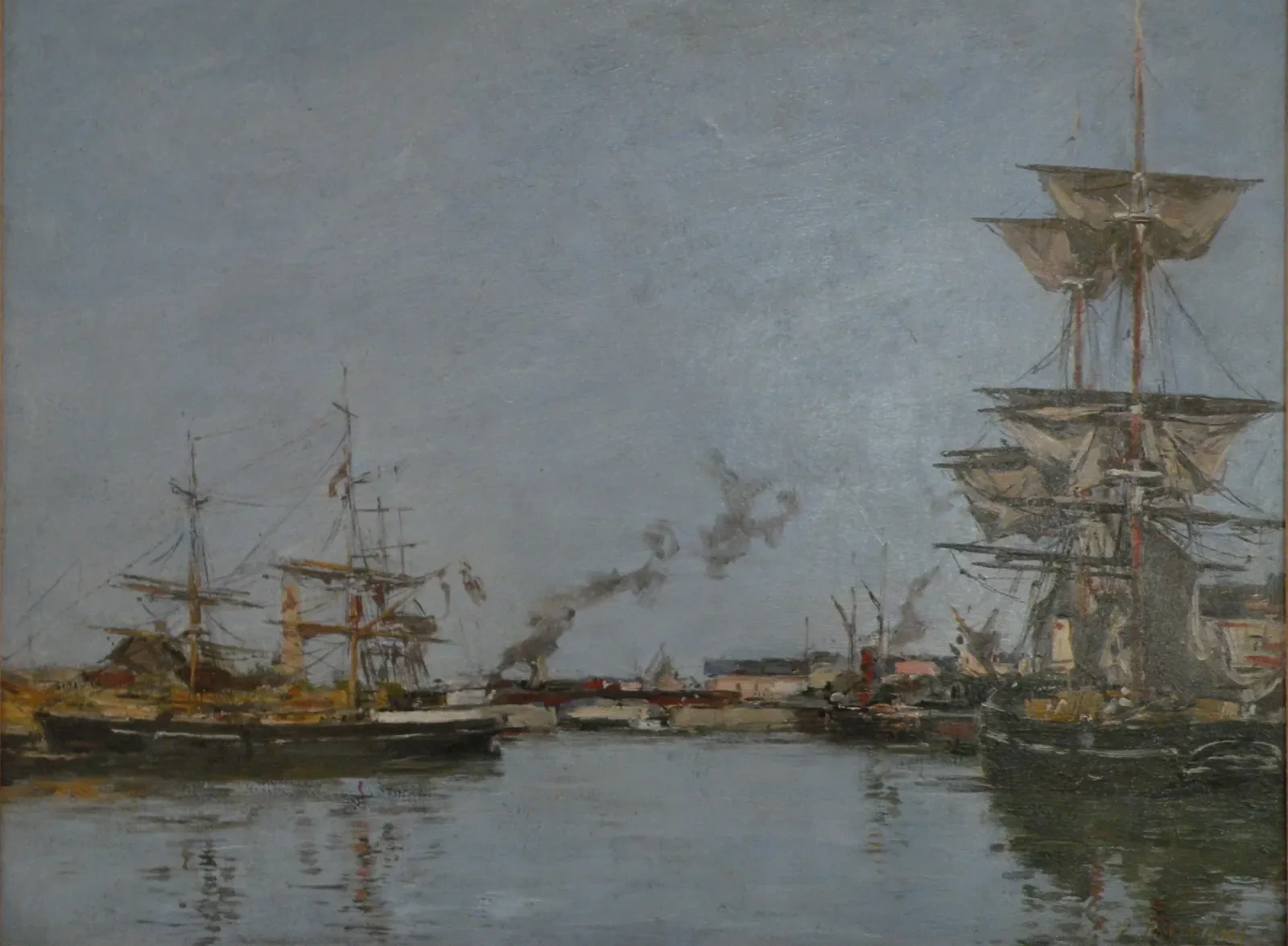 Le Bassin de Deauville, Eugène Boudin