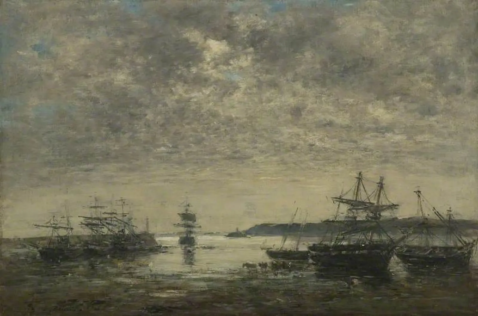Le Havre, l'avant-port, Eugène Boudin