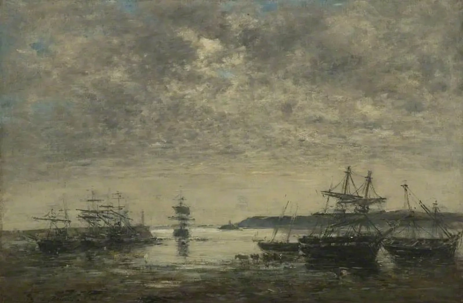 Le Havre, l'avant-port, Eugène Boudin