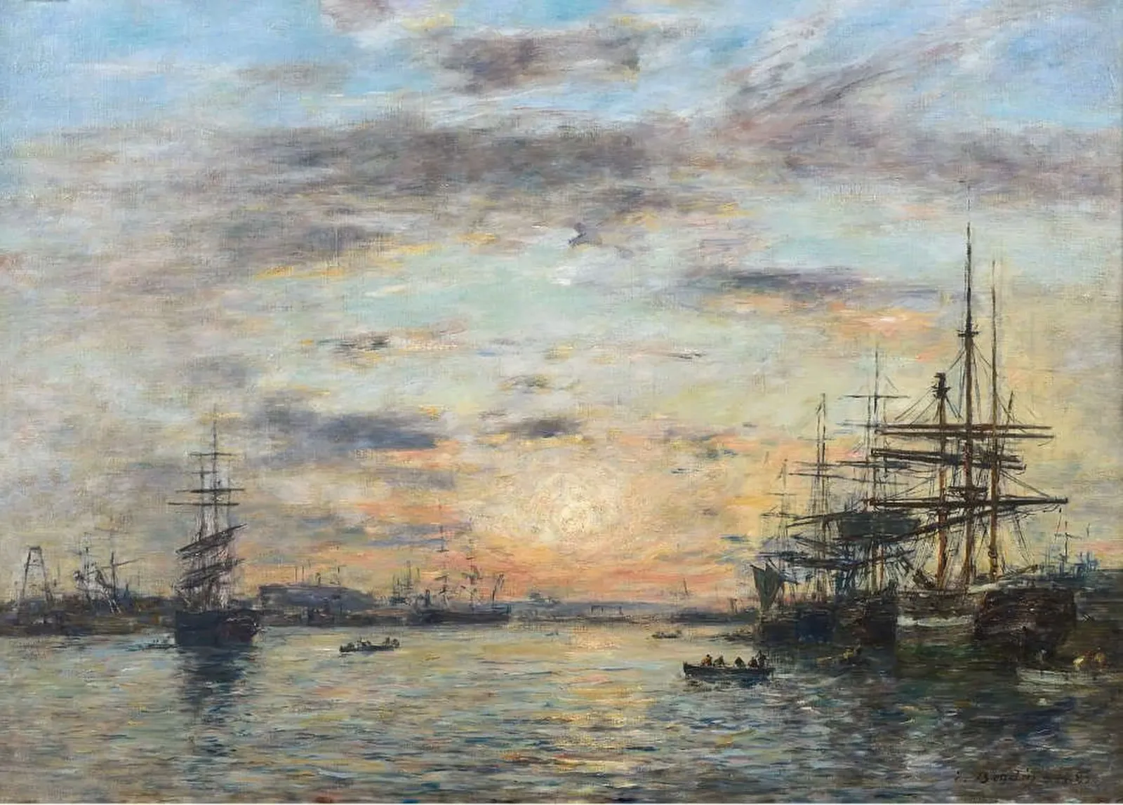 Le Havre. Le bassin de l'Eure, Eugène Boudin