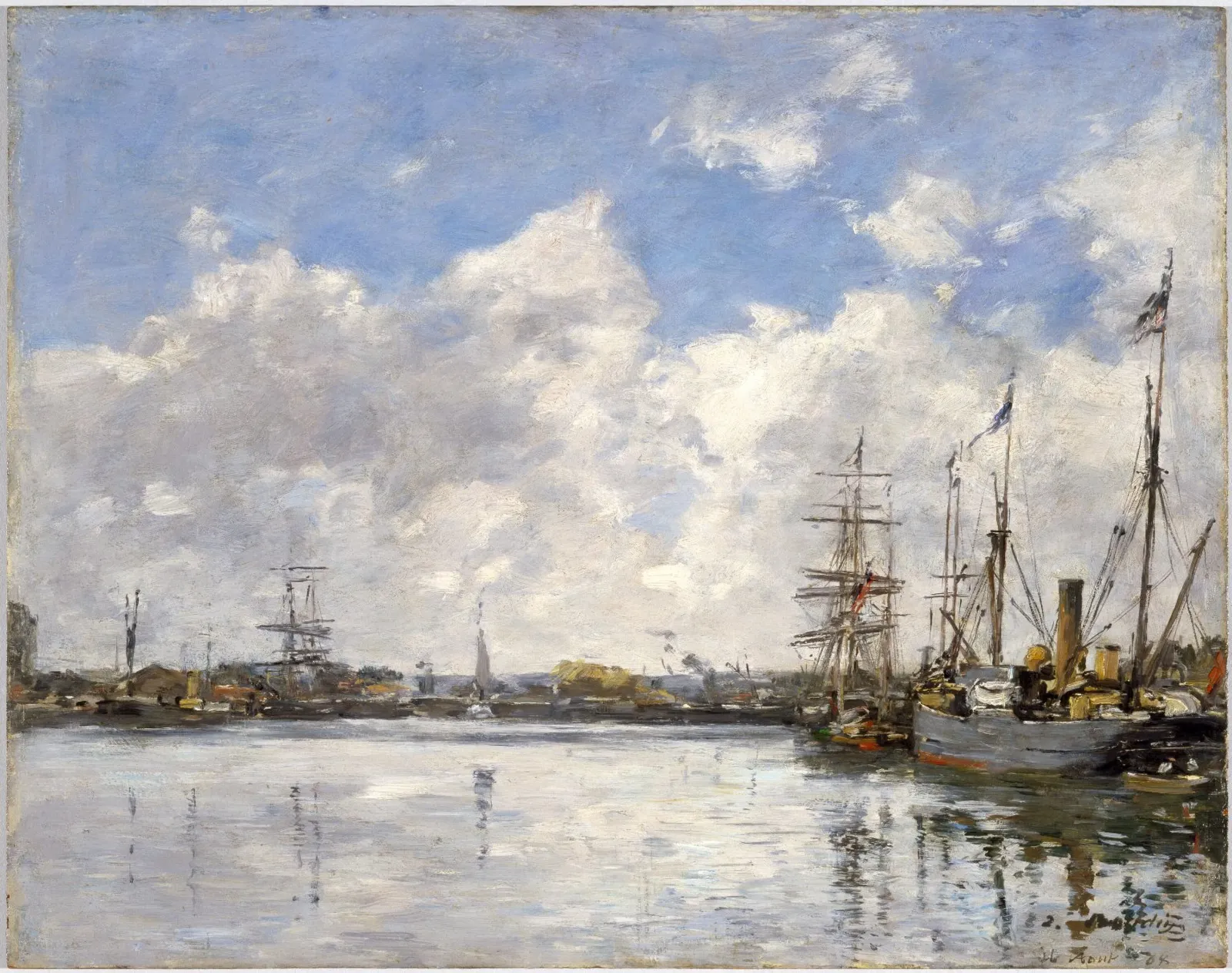 Le Havre, le port, Eugène Boudin