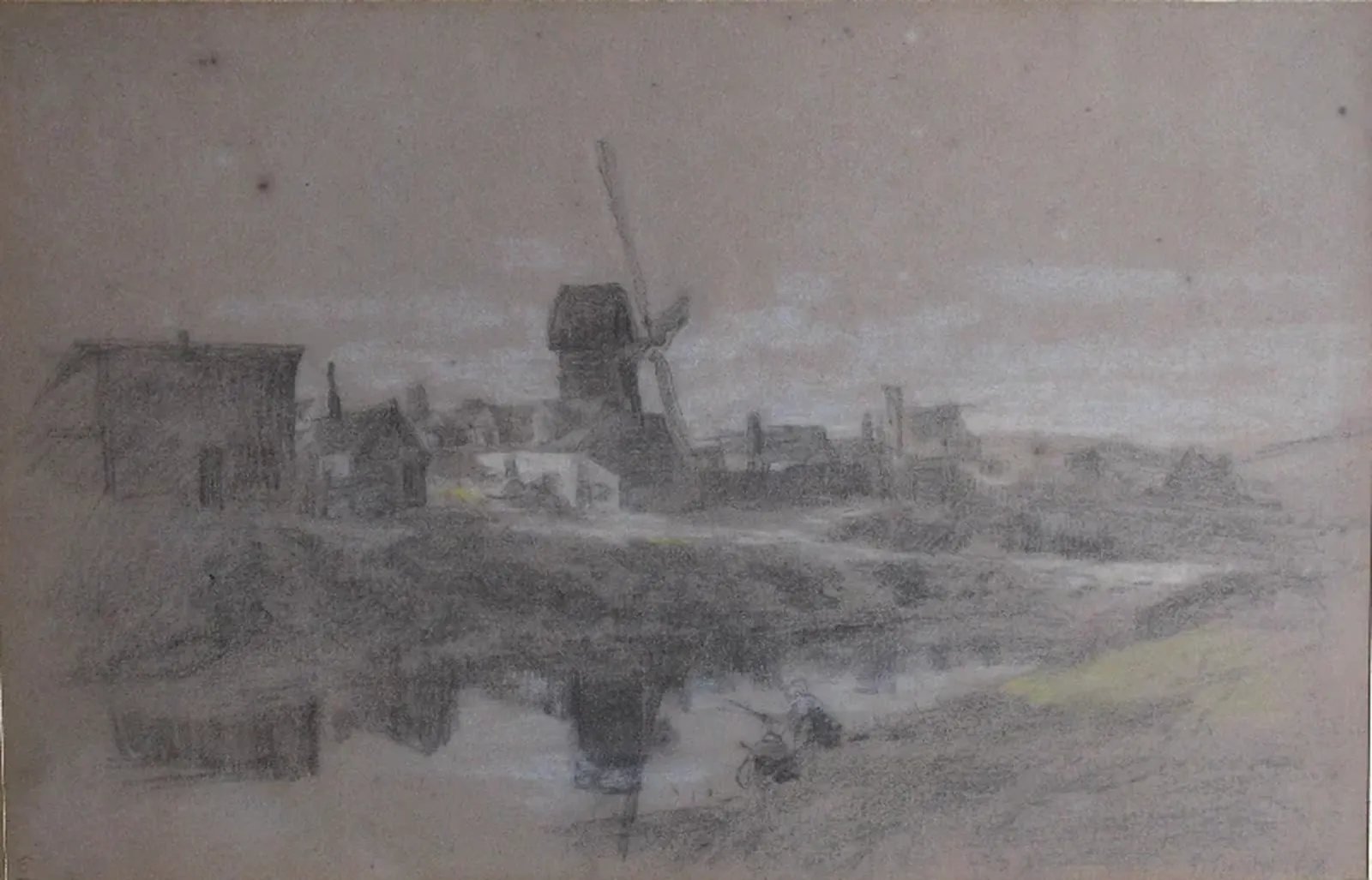 Le Moulin du Perrey au Havre, Eugène Boudin