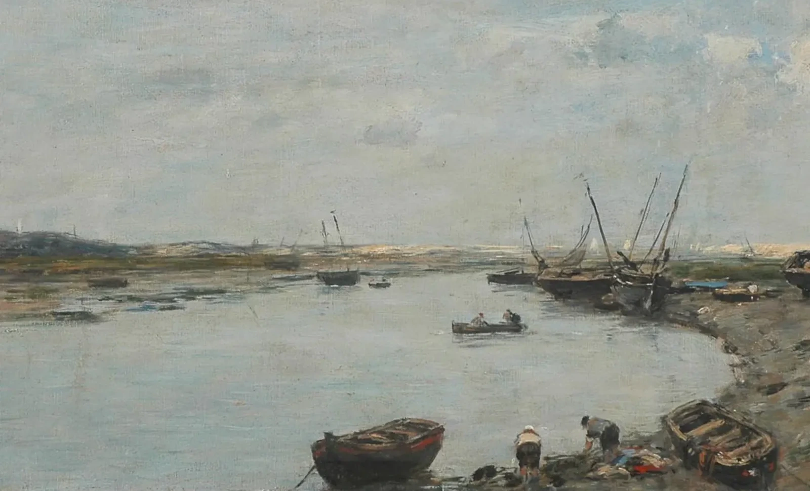 Le port d'Étaples, Eugène Boudin