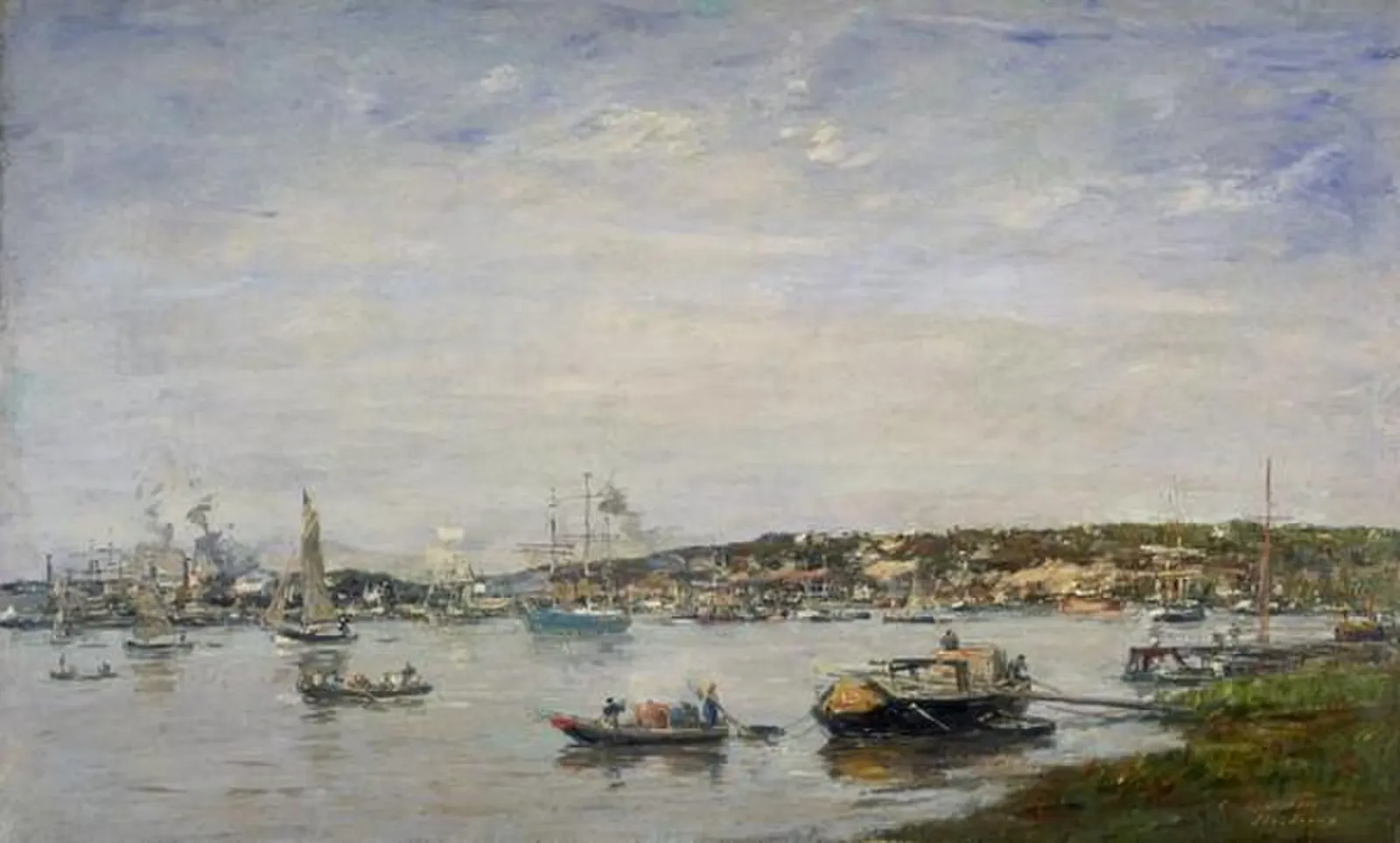 Le port de Bordeaux, Eugène Boudin
