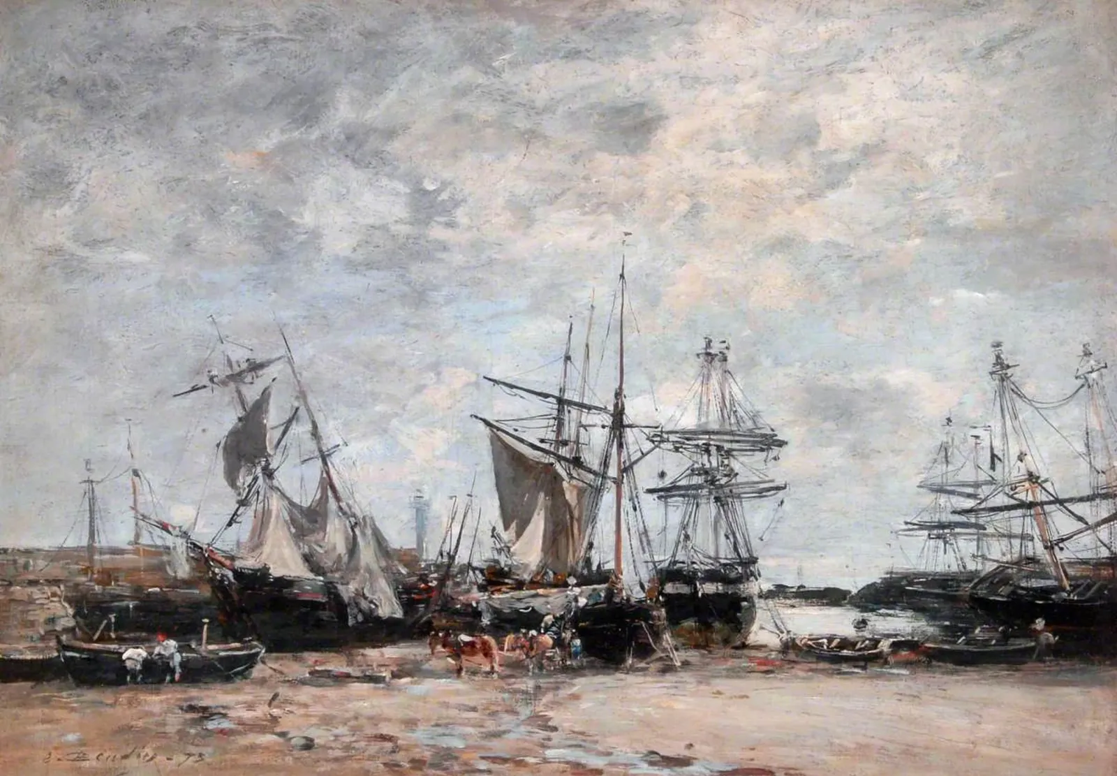 Le port de Pontrieux, Eugène Boudin