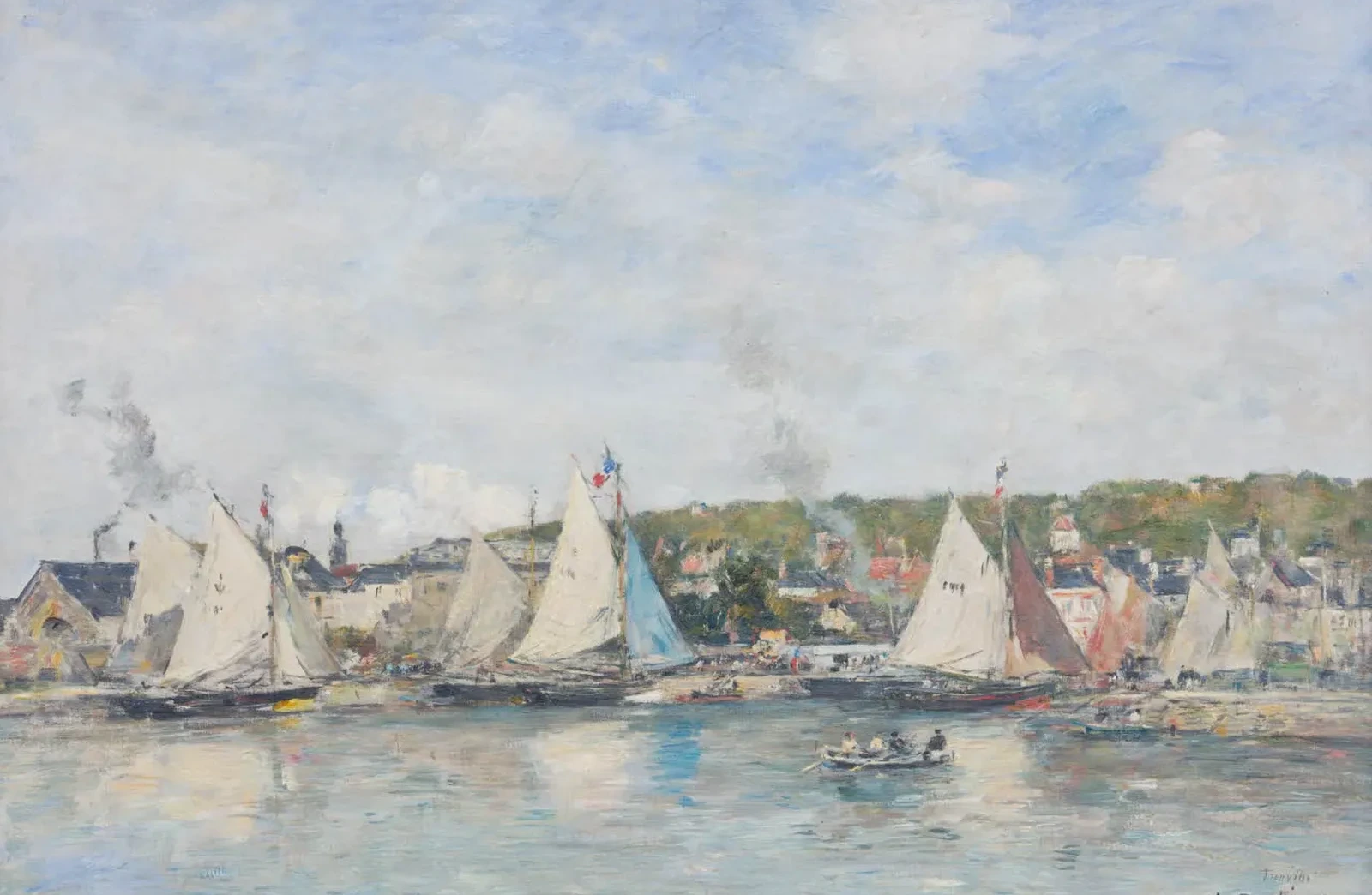 Le port de Trouville, Eugène Boudin