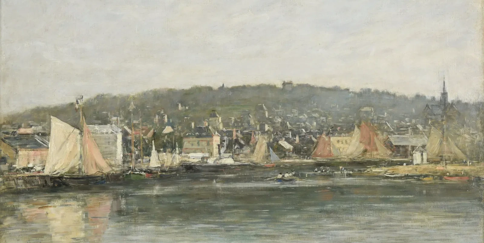 Le port de Trouville le matin, Eugène Boudin