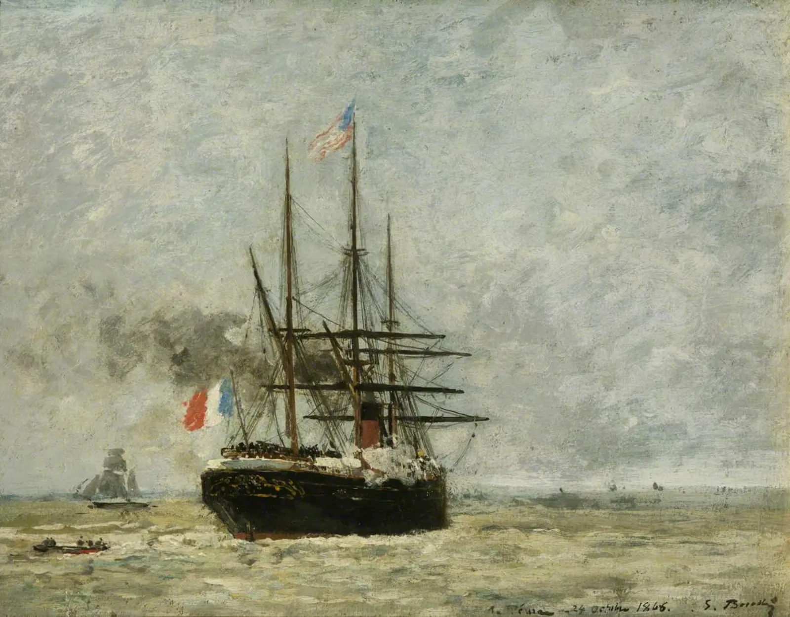 Leaving Port, Eugène Boudin