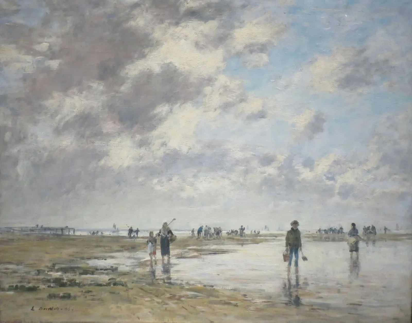 Marée basse, Berck, Eugène Boudin