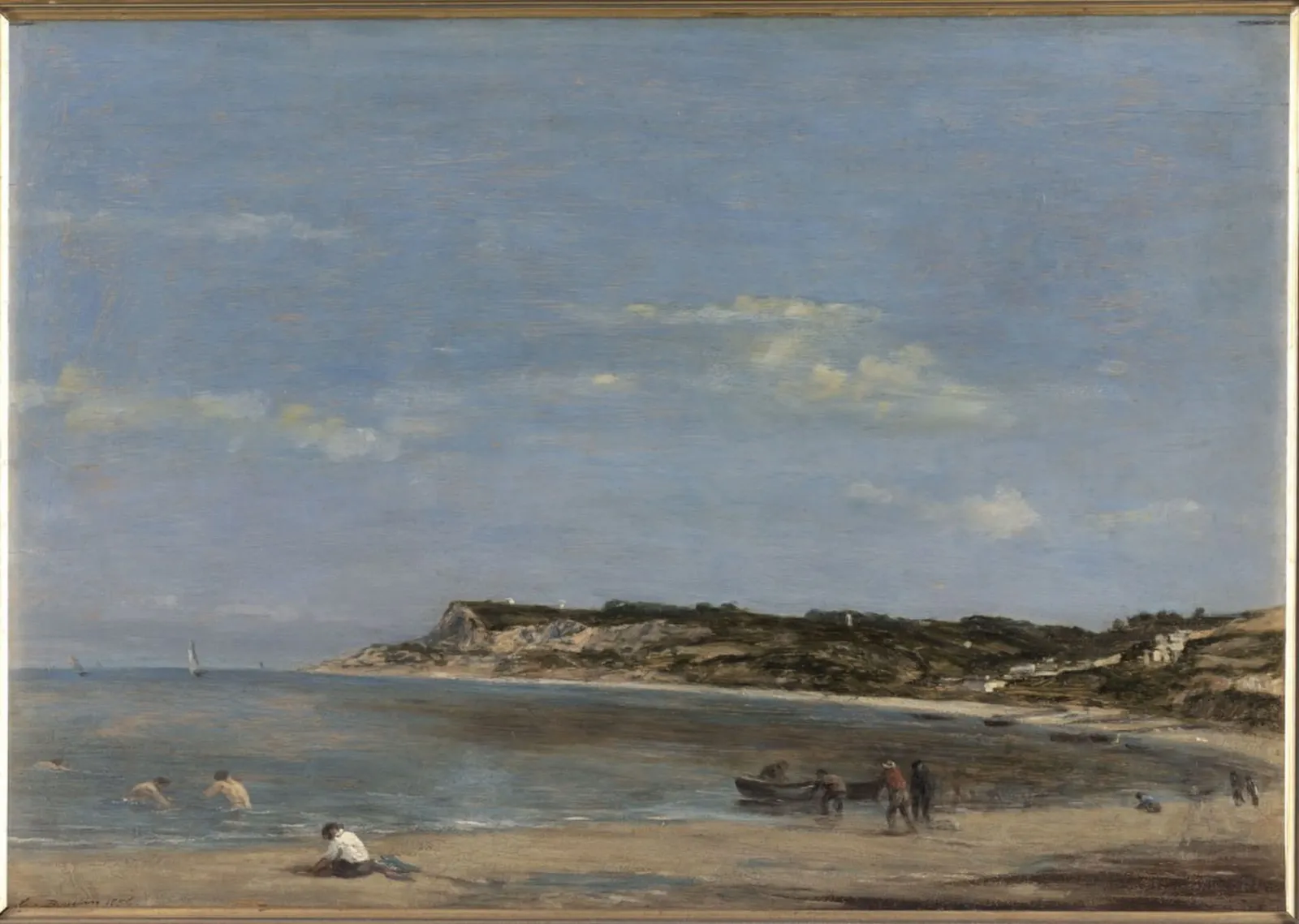 Marine, rivage normand, Eugène Boudin