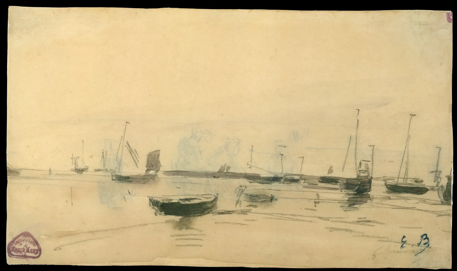 Marine Scene (recto), Eugène Boudin