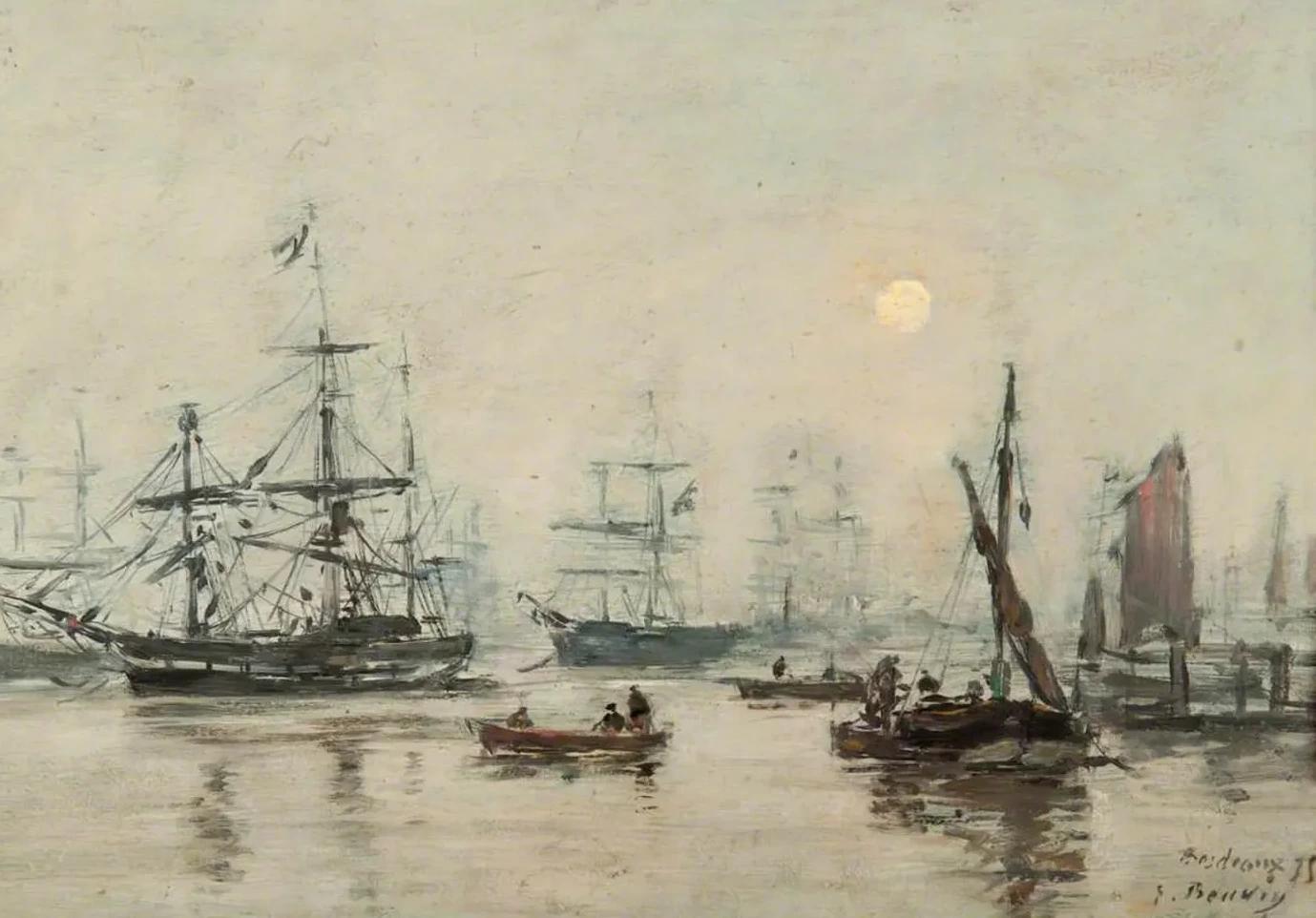 Mist, Bordeaux, Eugène Boudin