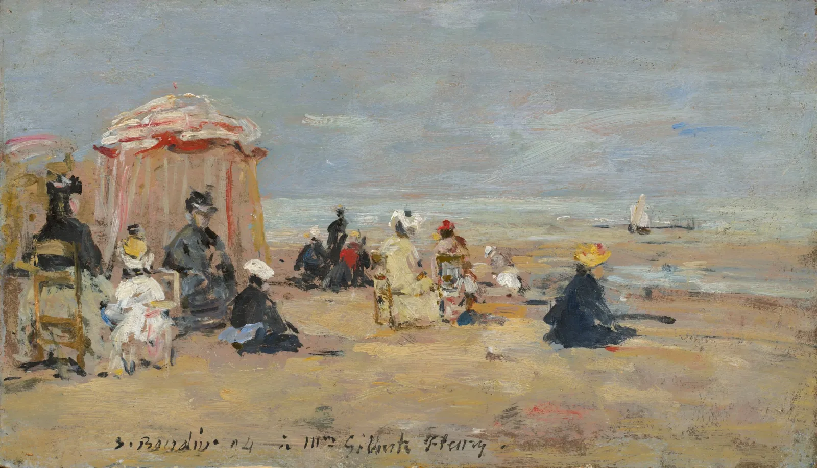 On the Beach, Eugène Boudin