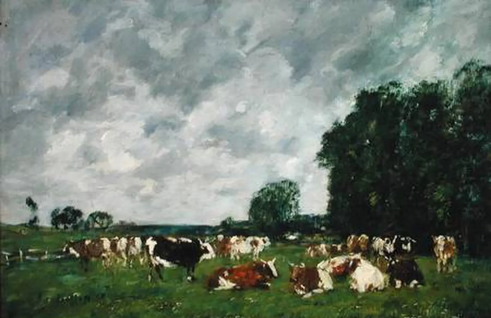 Pâturage à Fervaques, Eugène Boudin